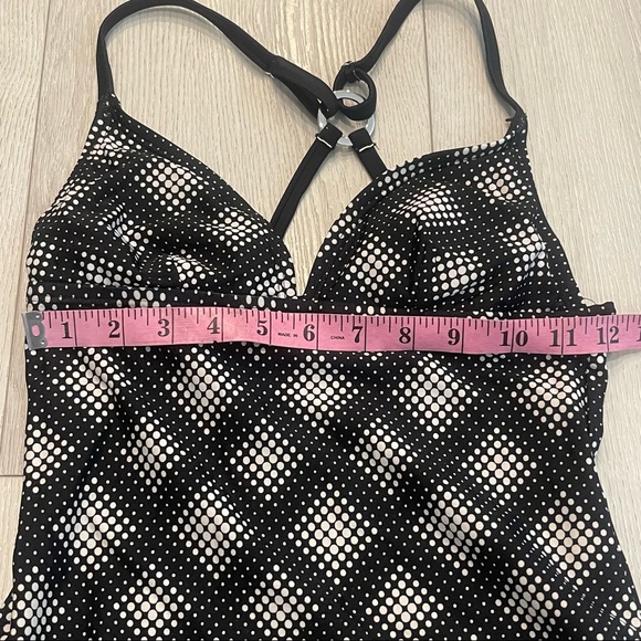 SPEEDO Black and White Triangle Swim Top Tankini Size S - Picture 10 of 10